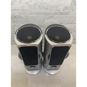 Sharper Image GM402 Stereo System Speakers Work Great Look Great